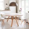 Rundt spisebord - CIRCLE med 2 plader