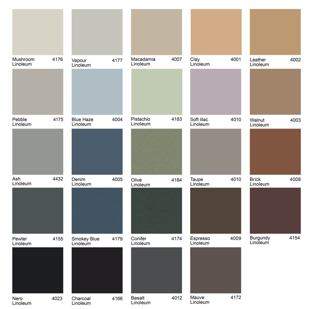 Linoleum farver 2025